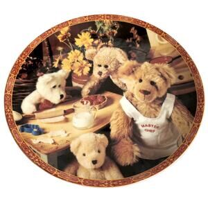 Little Bears Collection Plate AT. The Kitchen formalities by Baum Bros. 8.5"